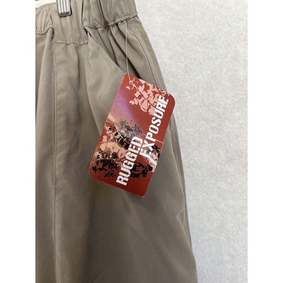 Rugged Exposure Men's Convertible Pants Brown/ Tan 28x30 Brand New with tags Zip - Picture 4 of 11